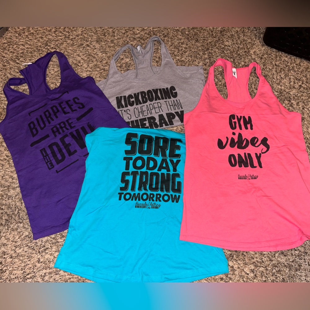 Barcode clothing co. Workout tank tops large and X-Large